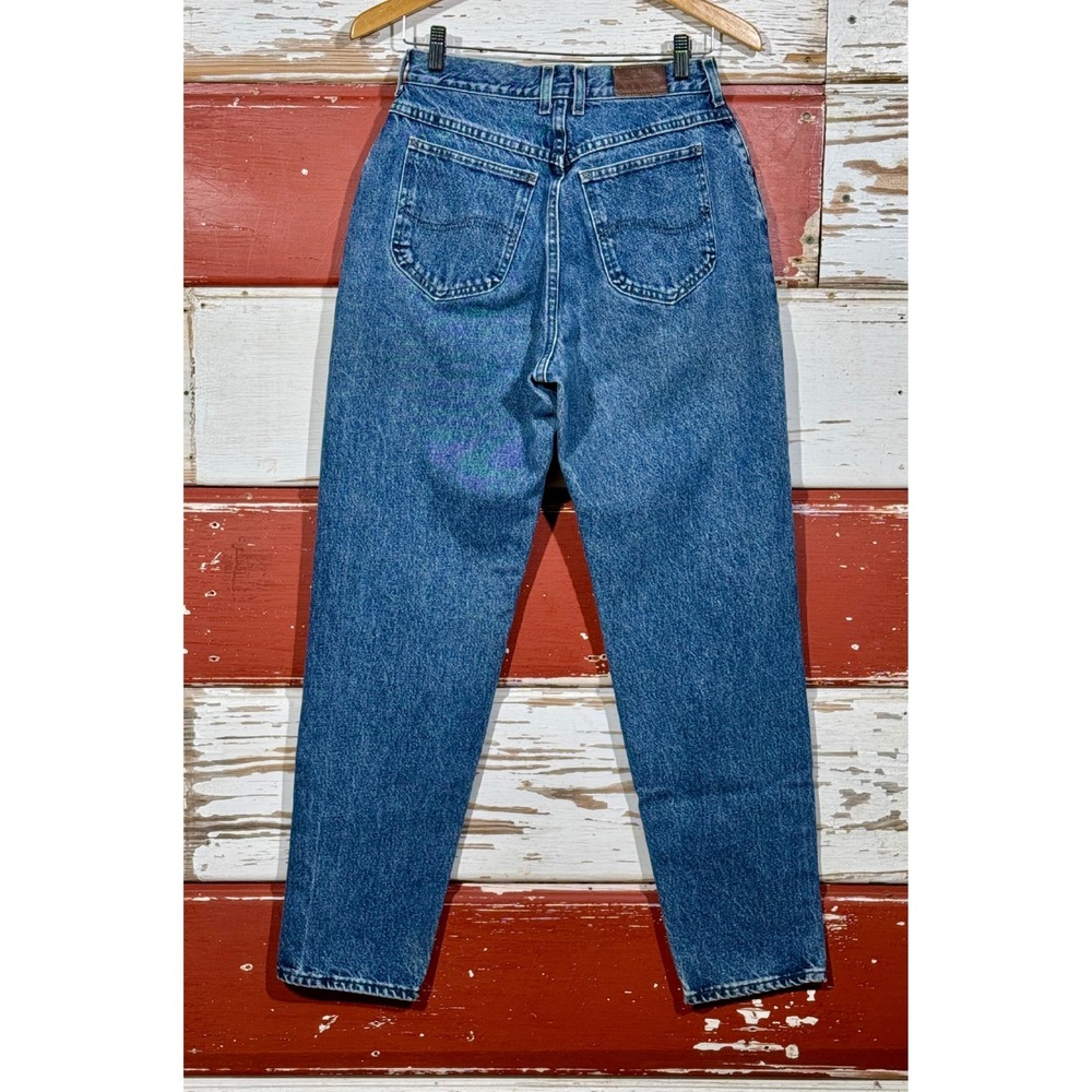 Vintage Lee High Waisted Mom‎ Jeans Vintage Style Denim Pants Blue Size 28